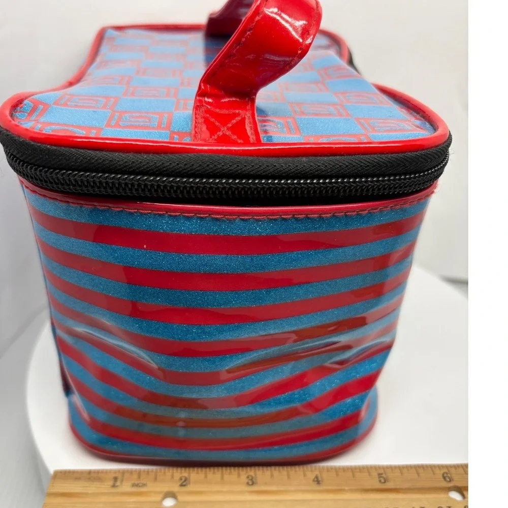 One Direction 1D Red‎ Glitter Makeup Bag Travel Case Vanity Harry Styles Rare